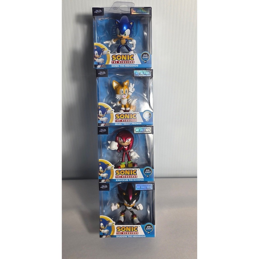 Jada Metalfigs Sonic Hedgehog Die Cast Figures Knuckles Sonic‎ Tails Shadow NEW - Picture 5 of 6